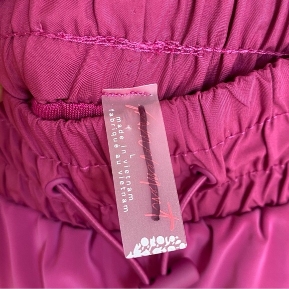 NEW Free People Movement Morning To Midnight Track Pants Contrast Magenta Size L - Picture 3 of 7